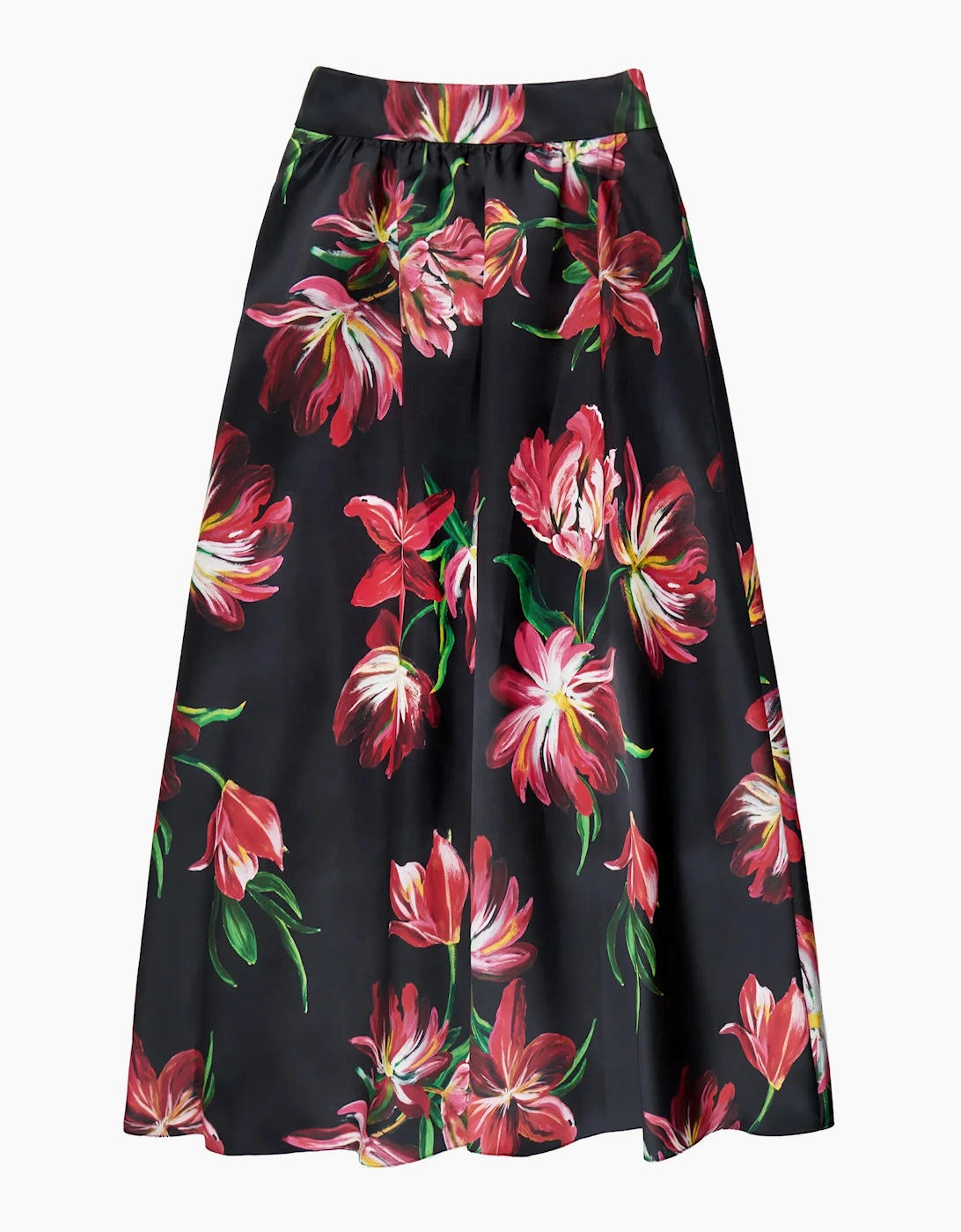 Hand Painted Tulip Full Skirt