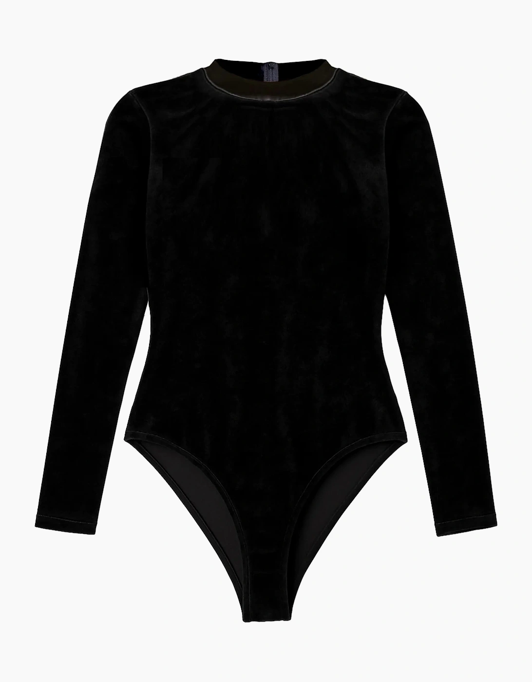 Ro&Zo Women's Black Velvet Bodysuit  Size 14