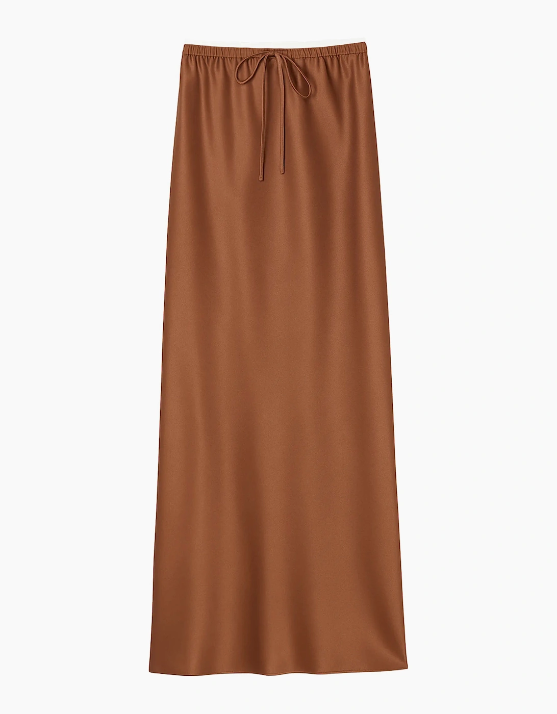 RO&ZO Women's Copper Satin Skirt - Brown - Size: 10