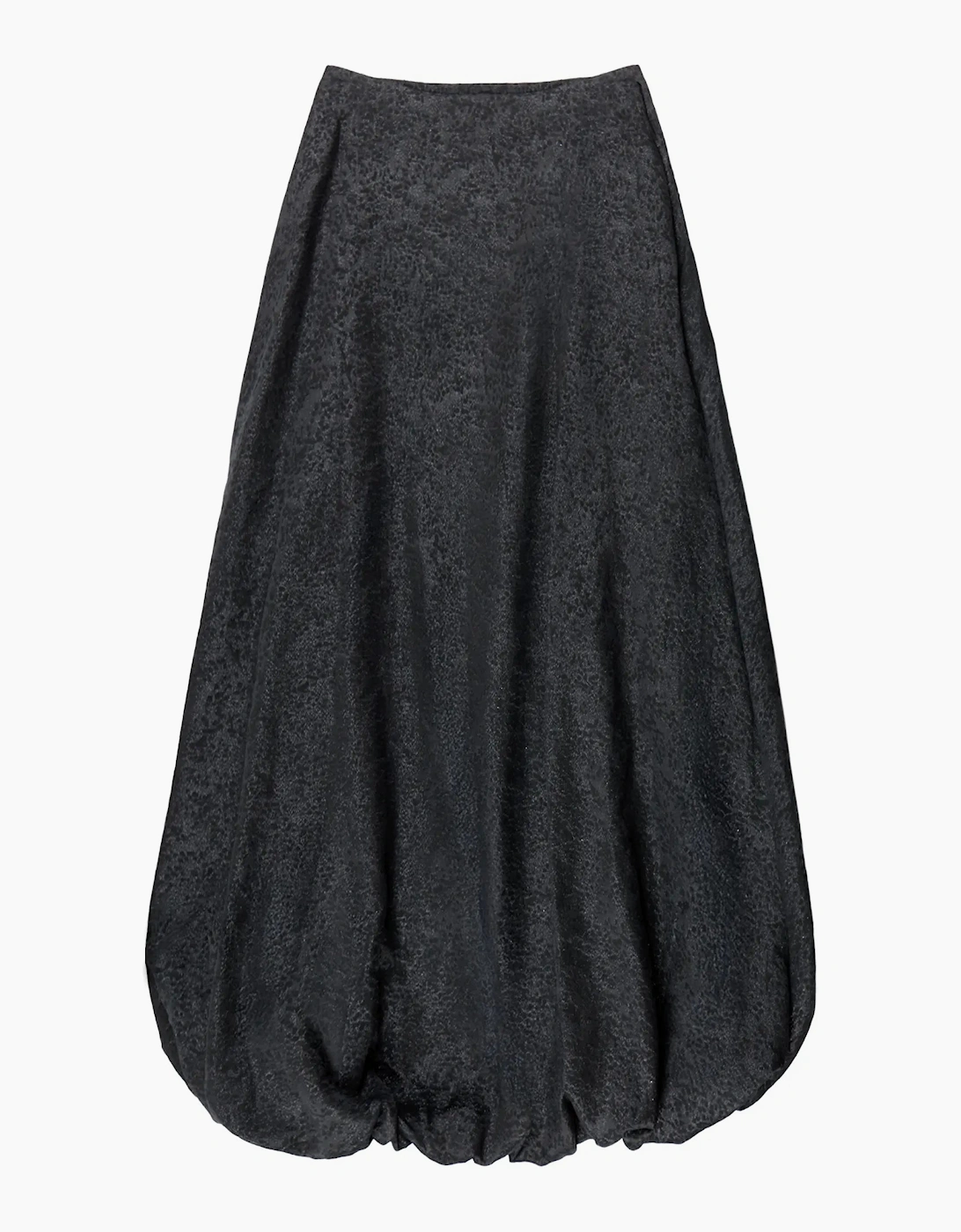 Black Jacquard Puffball Skirt