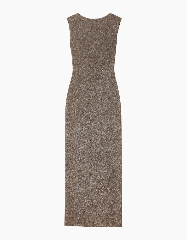 Joanna Gold Open Back Sparkle Dress