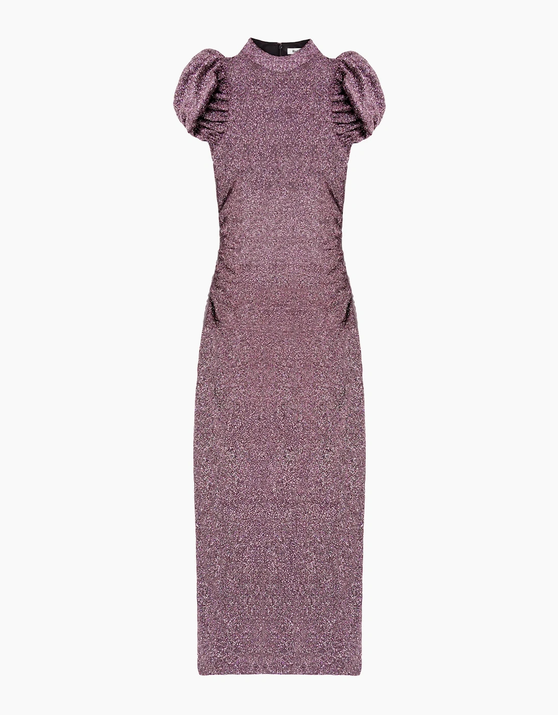 Adeline Pink Sparkle Tulip Sleeve Detail Dress