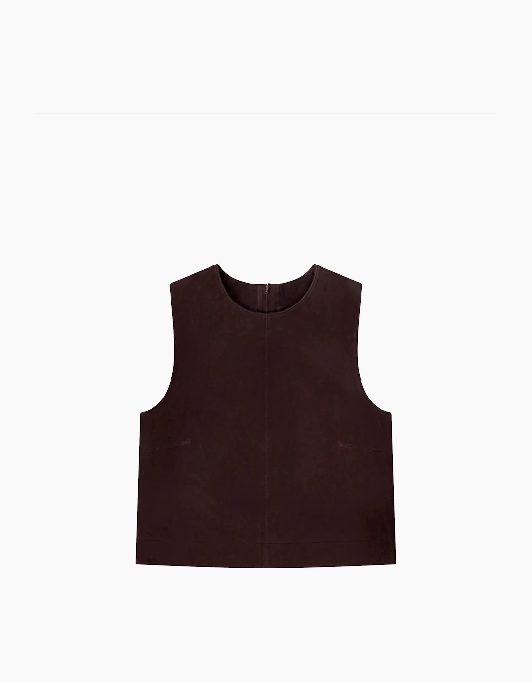 Chocolate Brown Suede Shell Top, 6 of 5