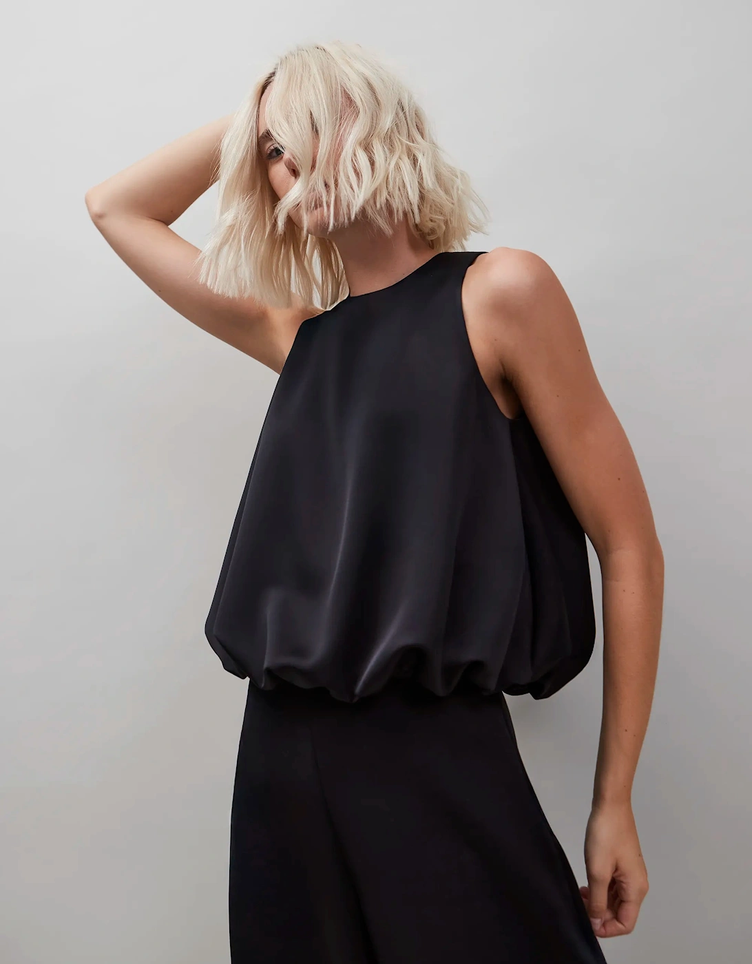 Black Bubble Hem Top, 5 of 4
