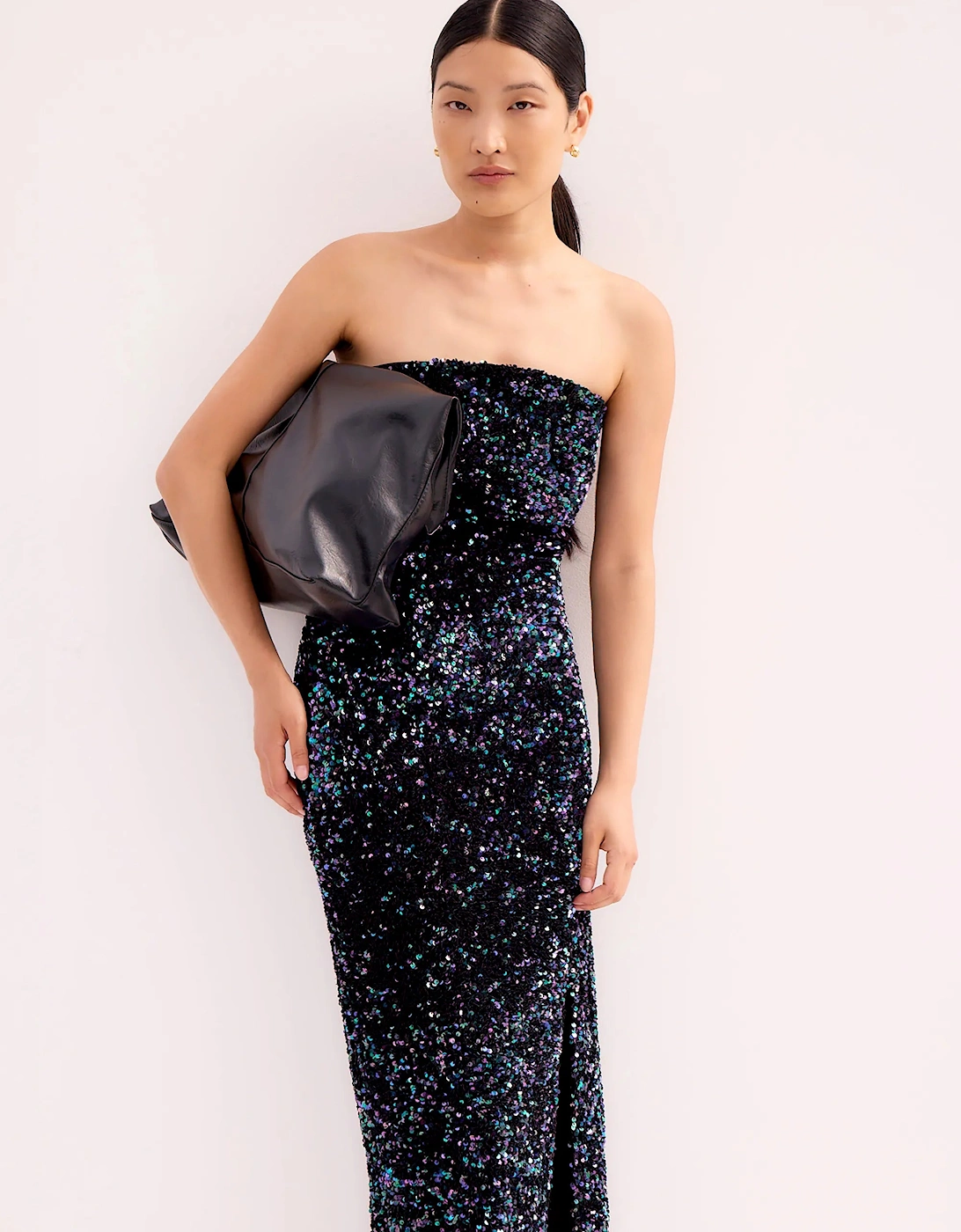 Blair Sequinned Bandeau Maxi Dress