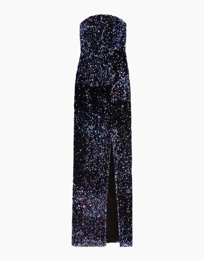 Blair Sequinned Bandeau Maxi Dress