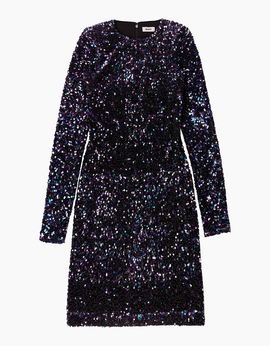 Petite Evie Sequinned Long-Sleeved Mini Dress, 6 of 5