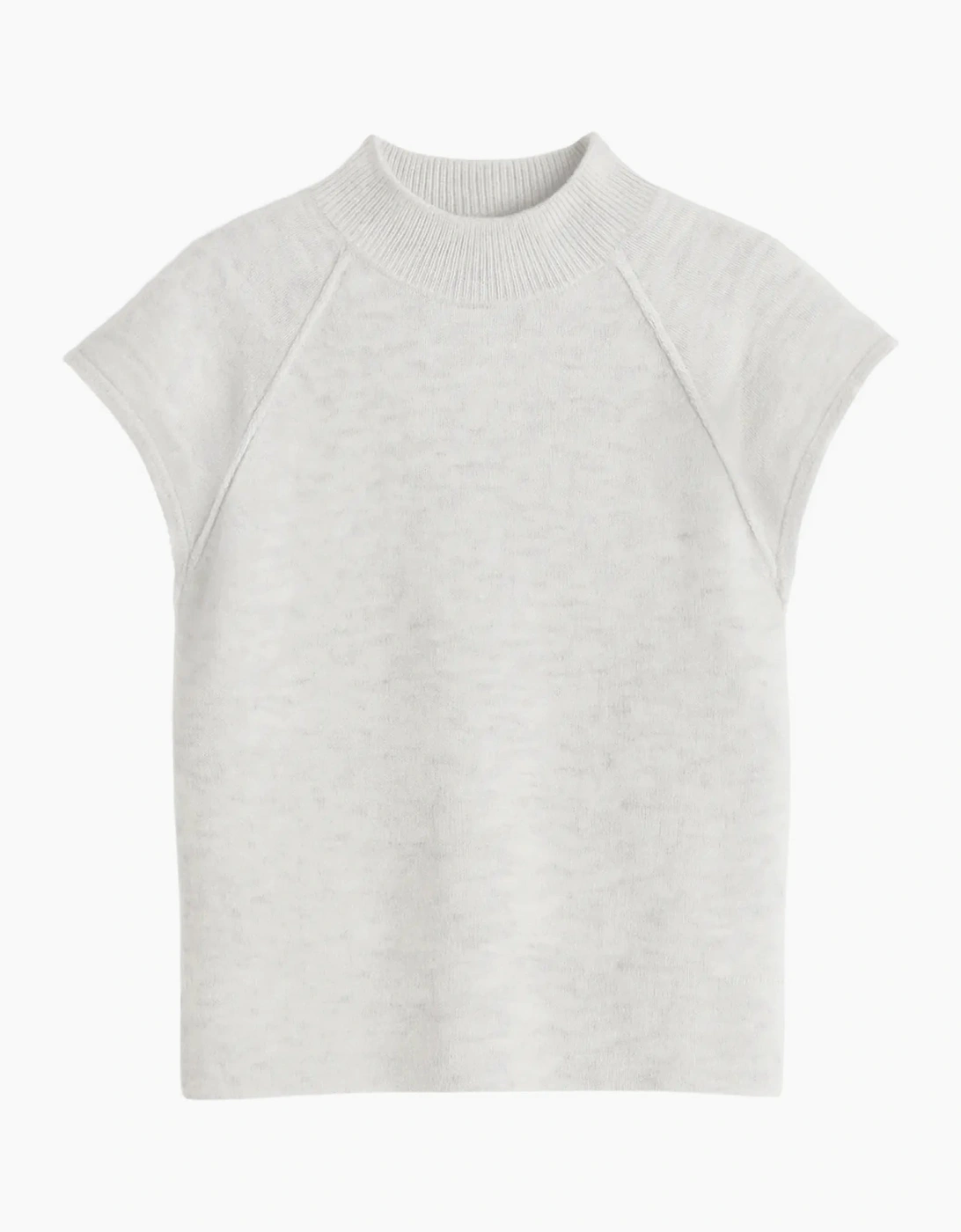 Grey Turtleneck Knit Top with Wool and Alpaca, 7 of 6