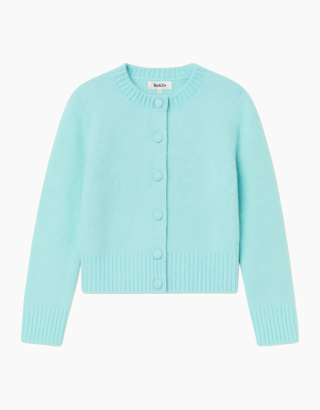 Mint Cardigan With Alpaca