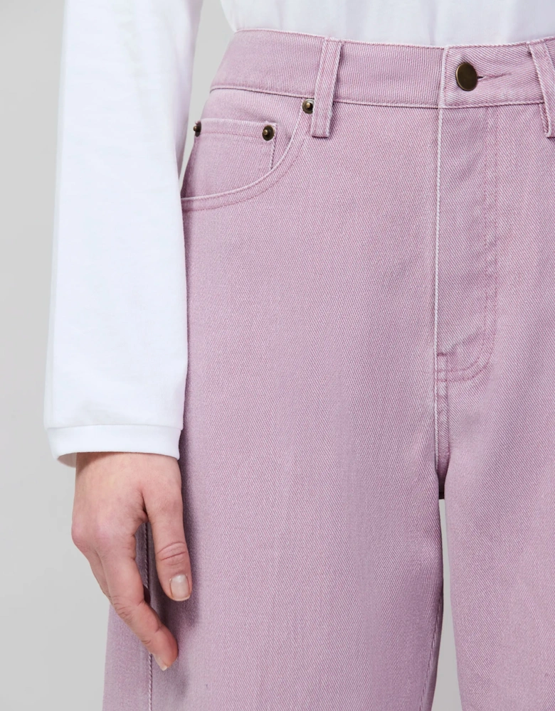 Pink Barrel Leg Jeans