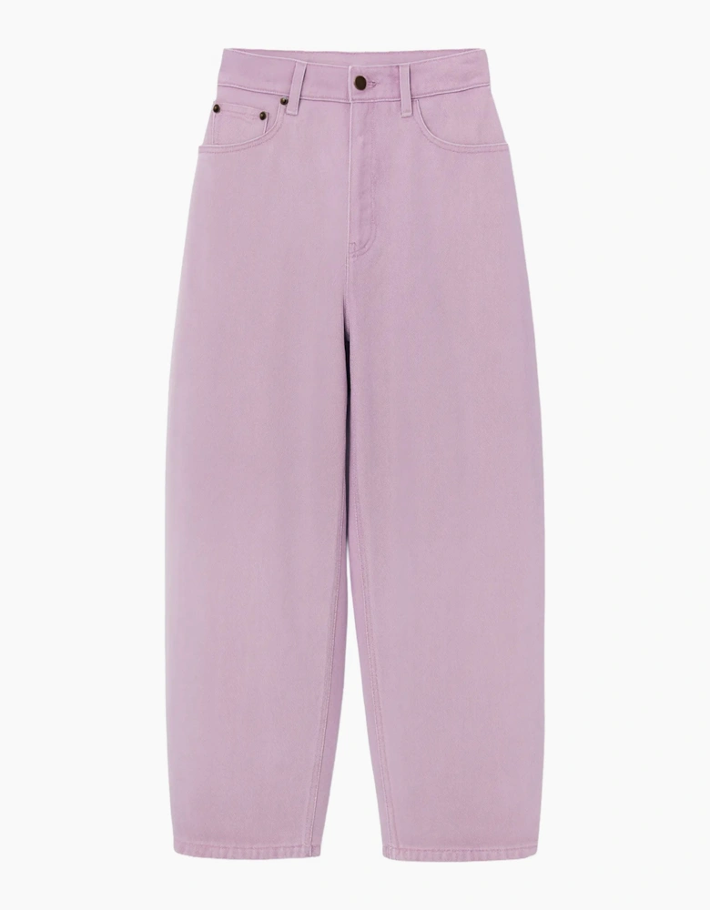 Pink Barrel Leg Jeans