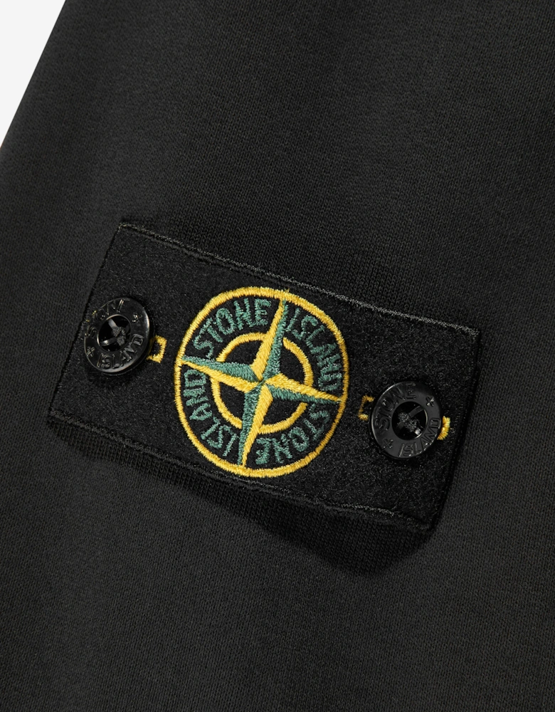 Boys Half Zip Sweatshirt in Black