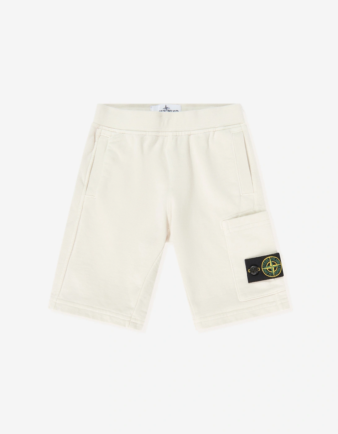 Boys Compass Logo Short Set in Ivory