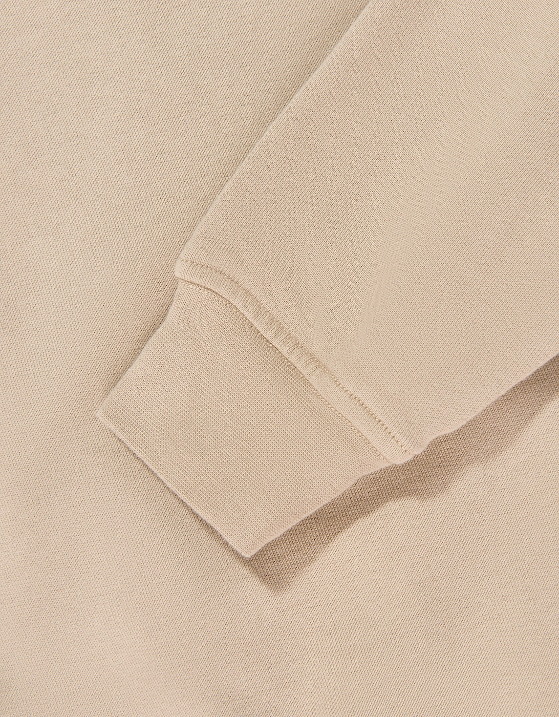 Boys Half Zip Sweatshirt in Beige