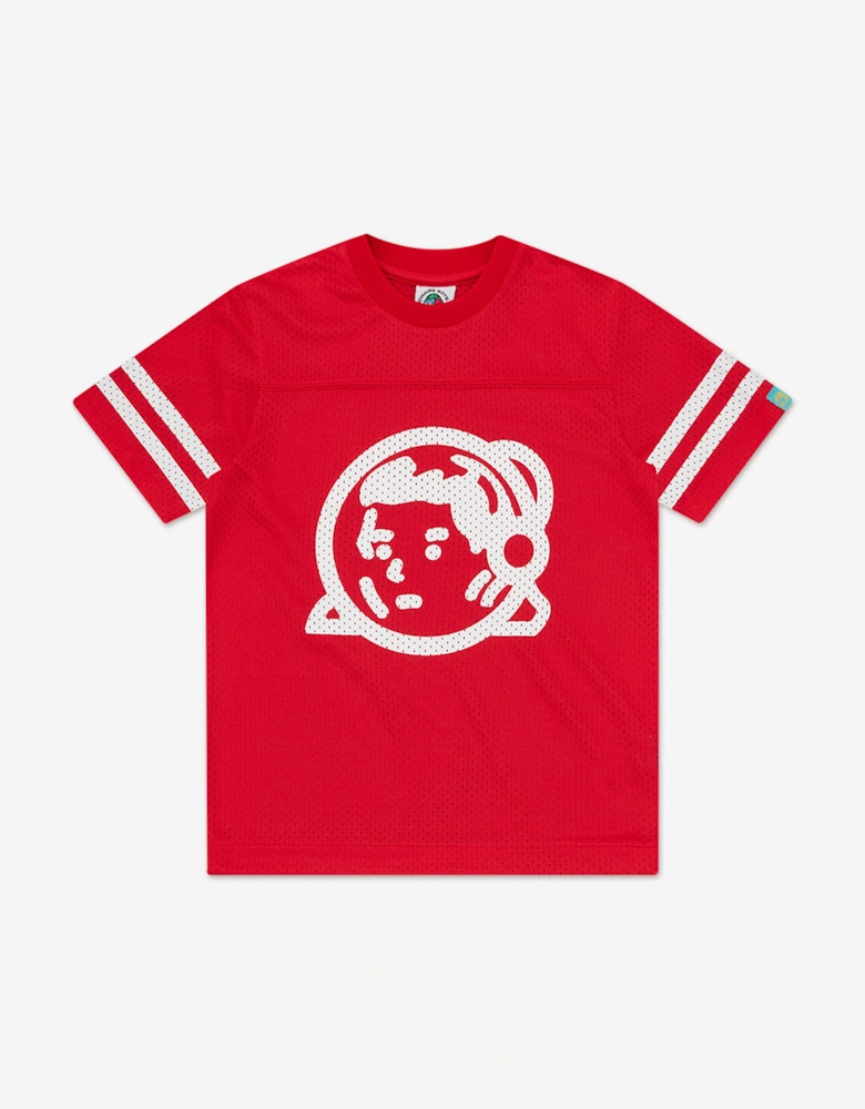Boys Astro Mesh Football Top in Red