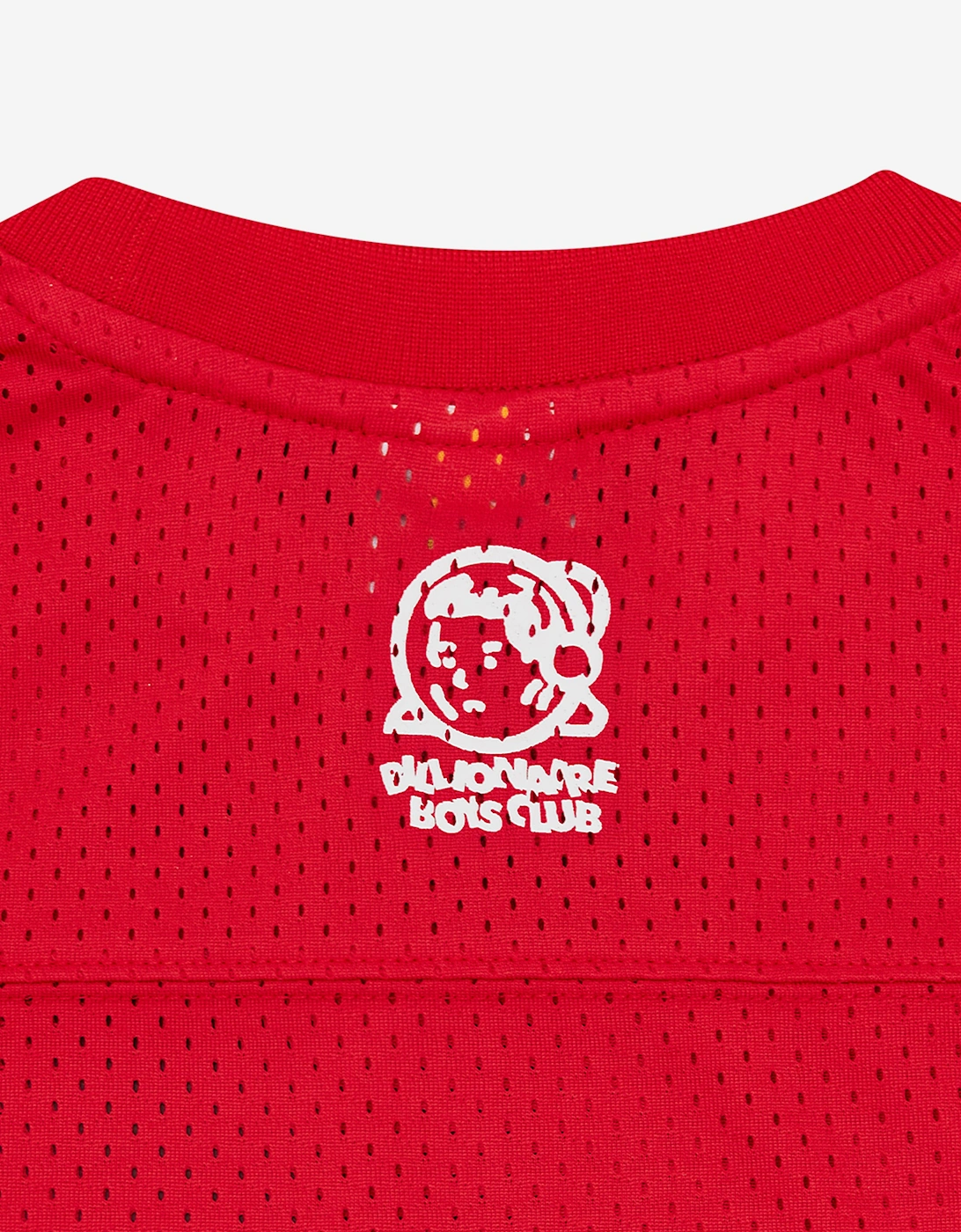 Boys Astro Mesh Football Top in Red