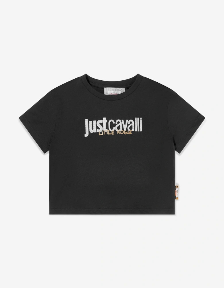 Girls Mairag Logo T-Shirt in Black