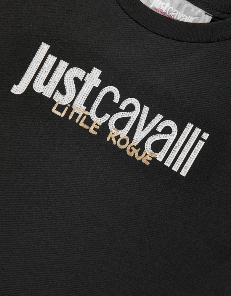 Girls Mairag Logo T-Shirt in Black