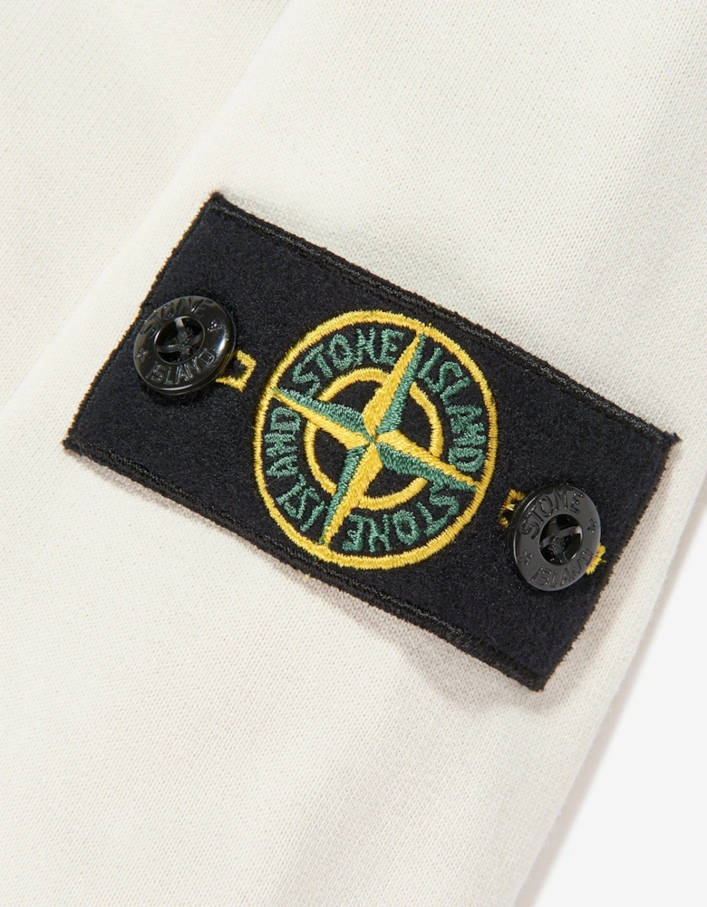 Boys Half Zip Sweatshirt in Ivory