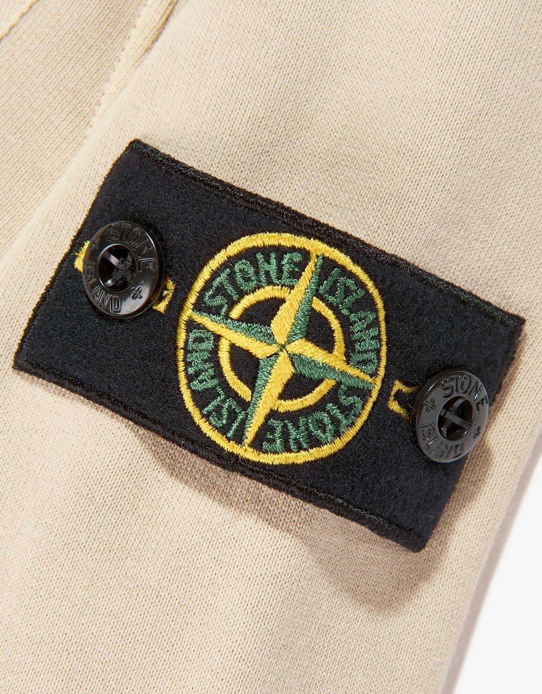 Boys Cotton Fleece Pocket Sweatshirt in Beige