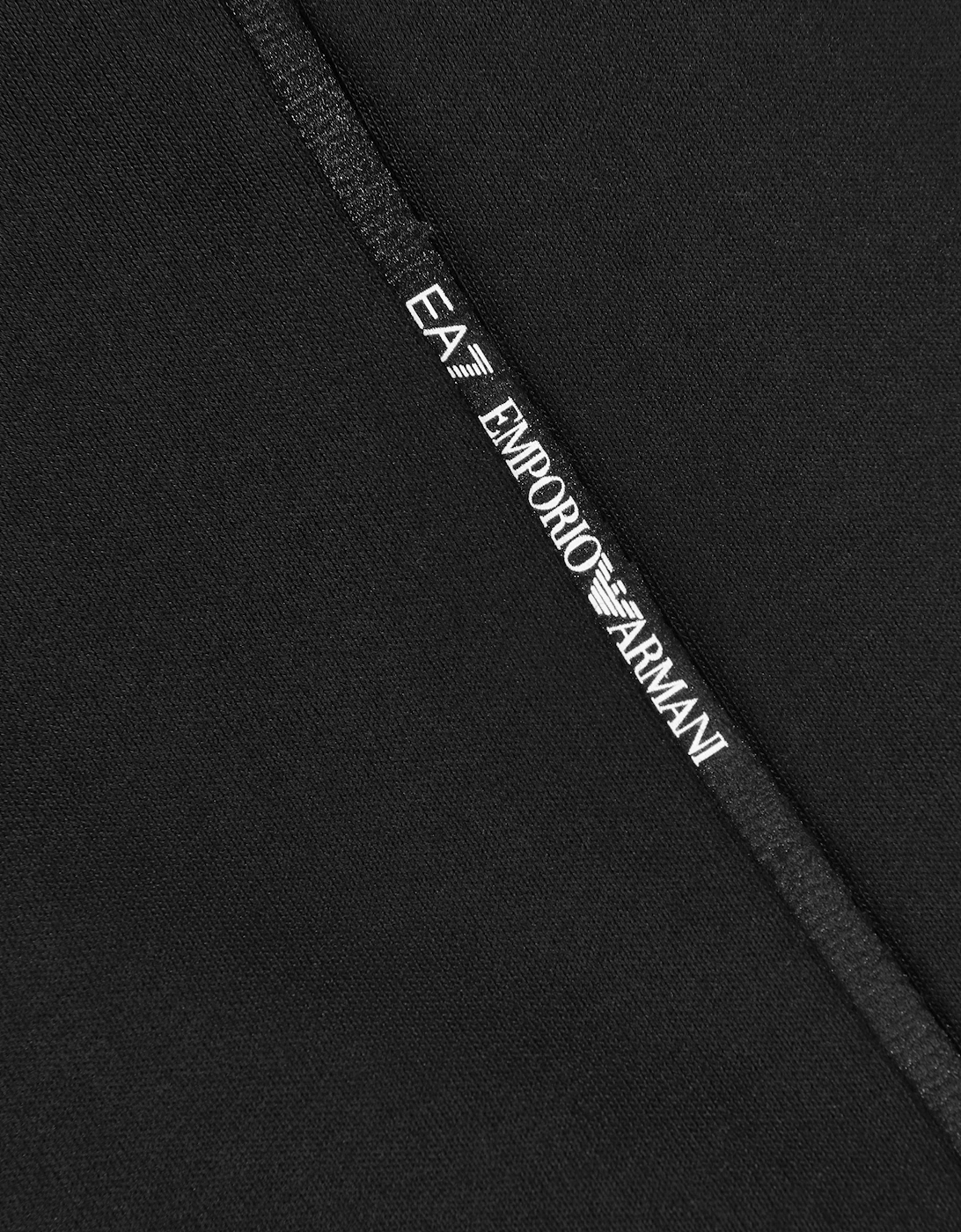 Emporio Armani Boys Train Logo Tape T-Shirt in Black