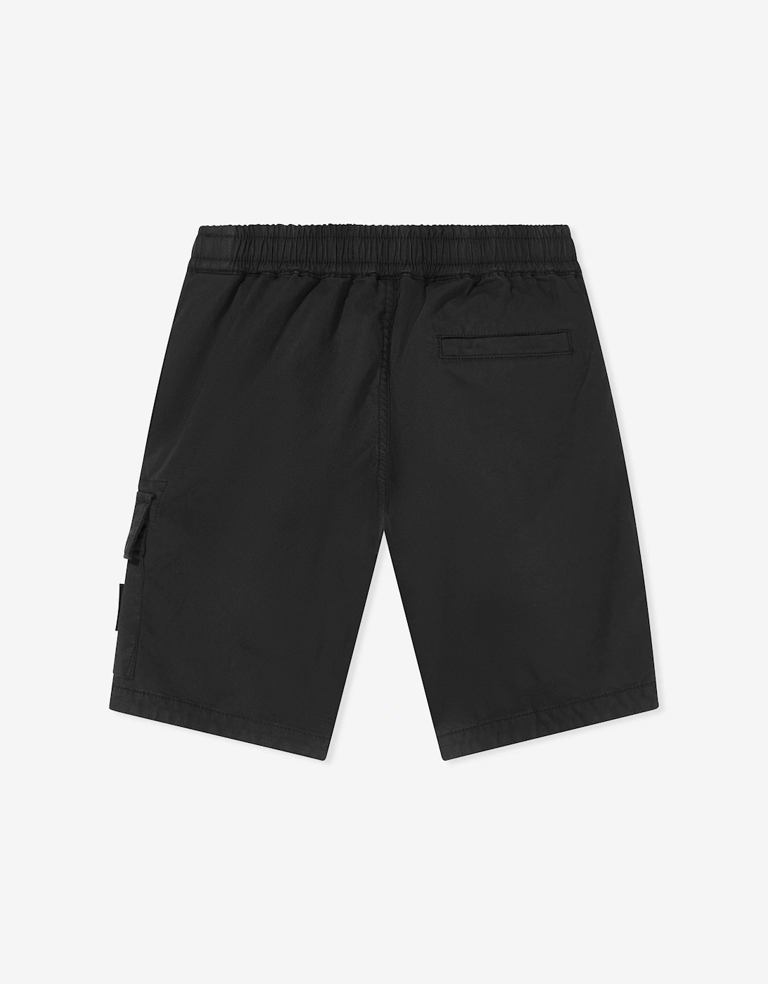 Boys Logo Pocket Bermuda Shorts in Black