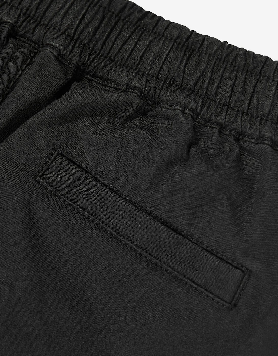 Boys Logo Pocket Bermuda Shorts in Black