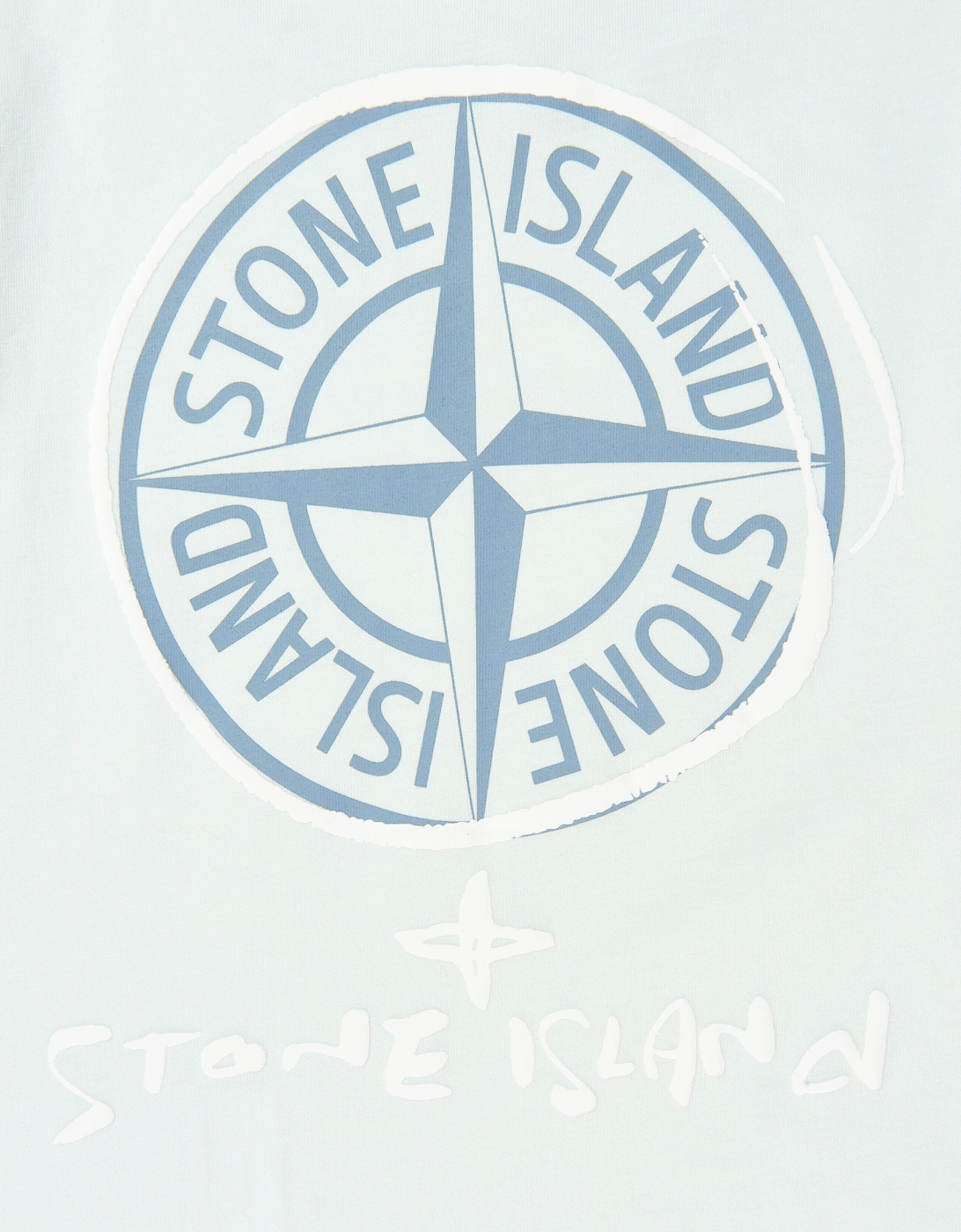 Boys Compass Logo Print T-Shirt in Blue