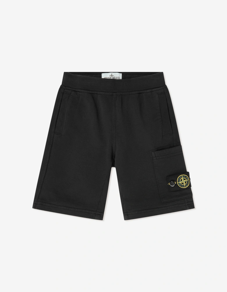 Boys Compass Logo Short Set in Black