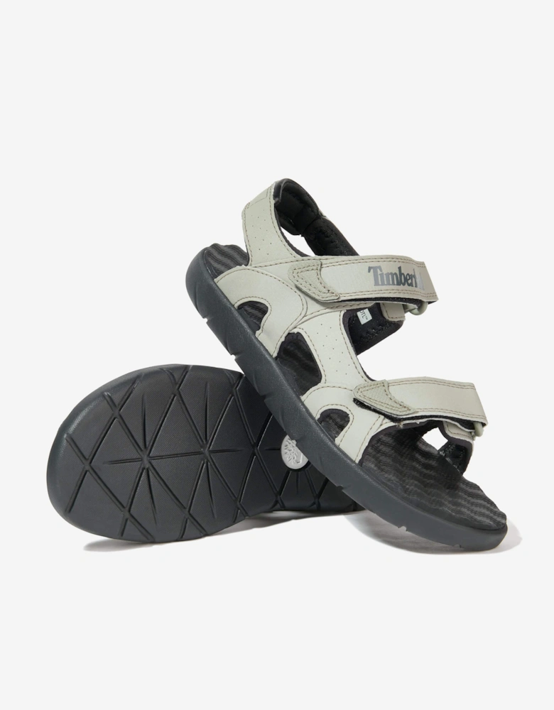 Kids Perkins Roe Backstrap Sandals in Grey