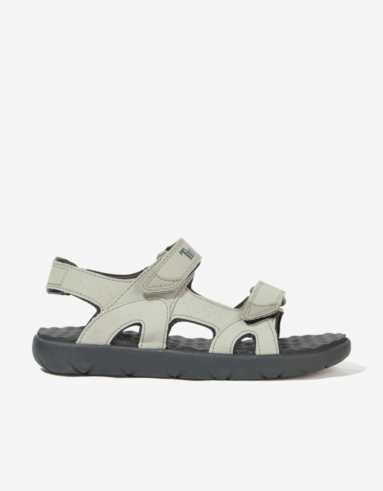 Kids Perkins Roe Backstrap Sandals in Grey
