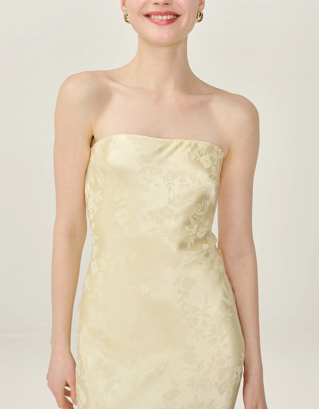 Amdra Jacquard Dress in Double Cream