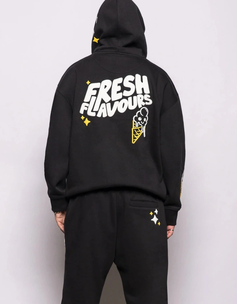 Fresh Flavours Hoodie - Black