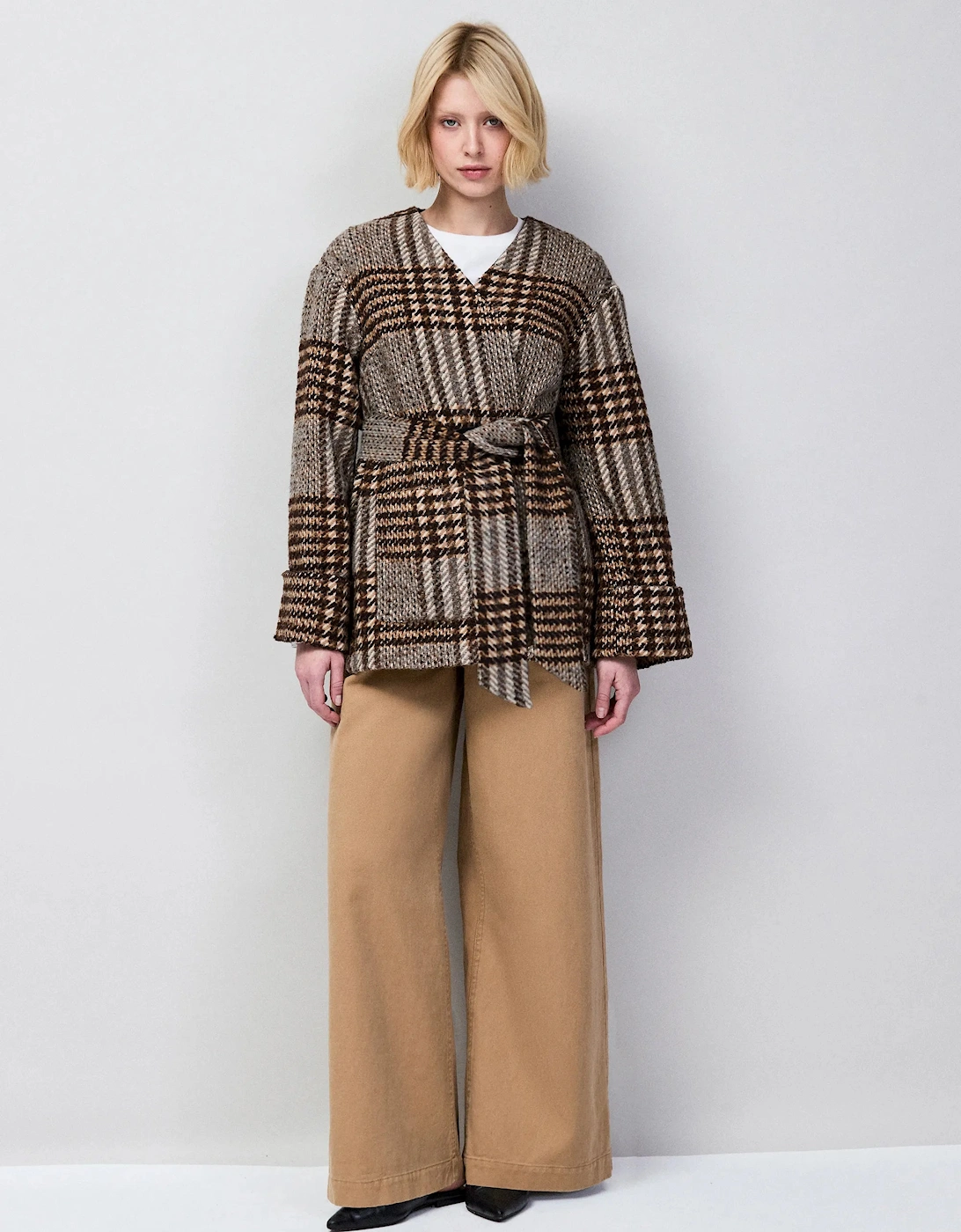 Petite Heritage Check Belted Jacket