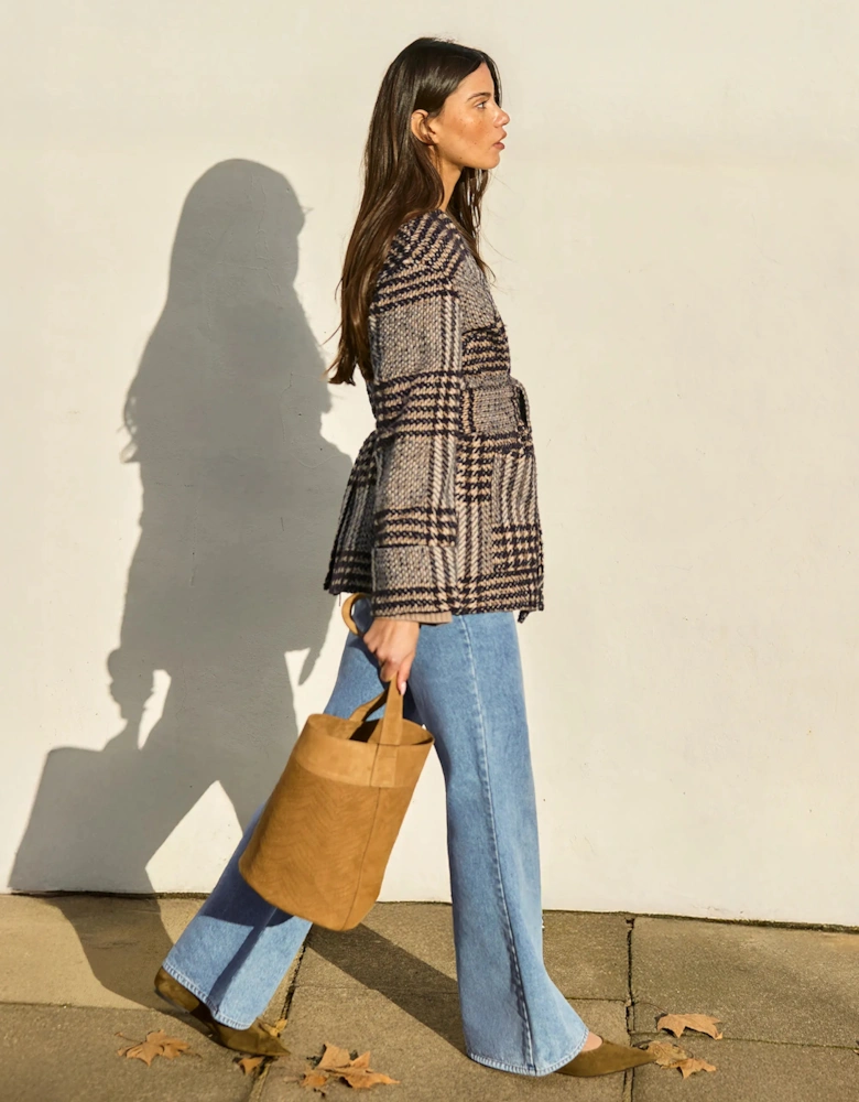 Petite Heritage Check Belted Jacket