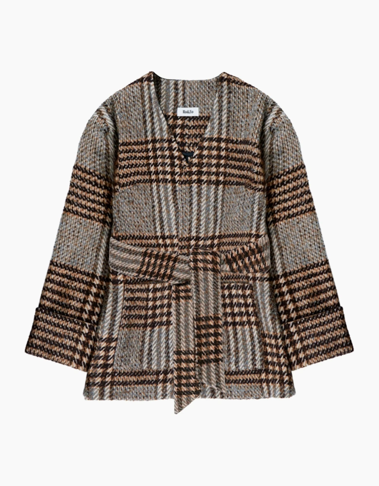 Petite Heritage Check Belted Jacket