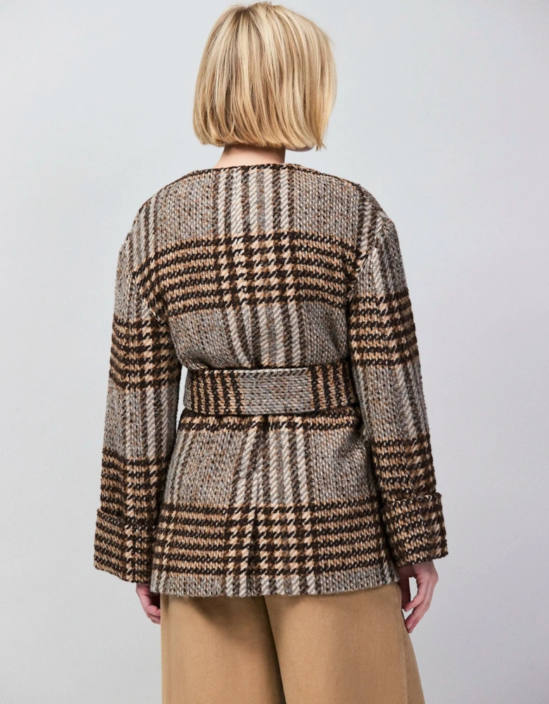 Petite Heritage Check Belted Jacket