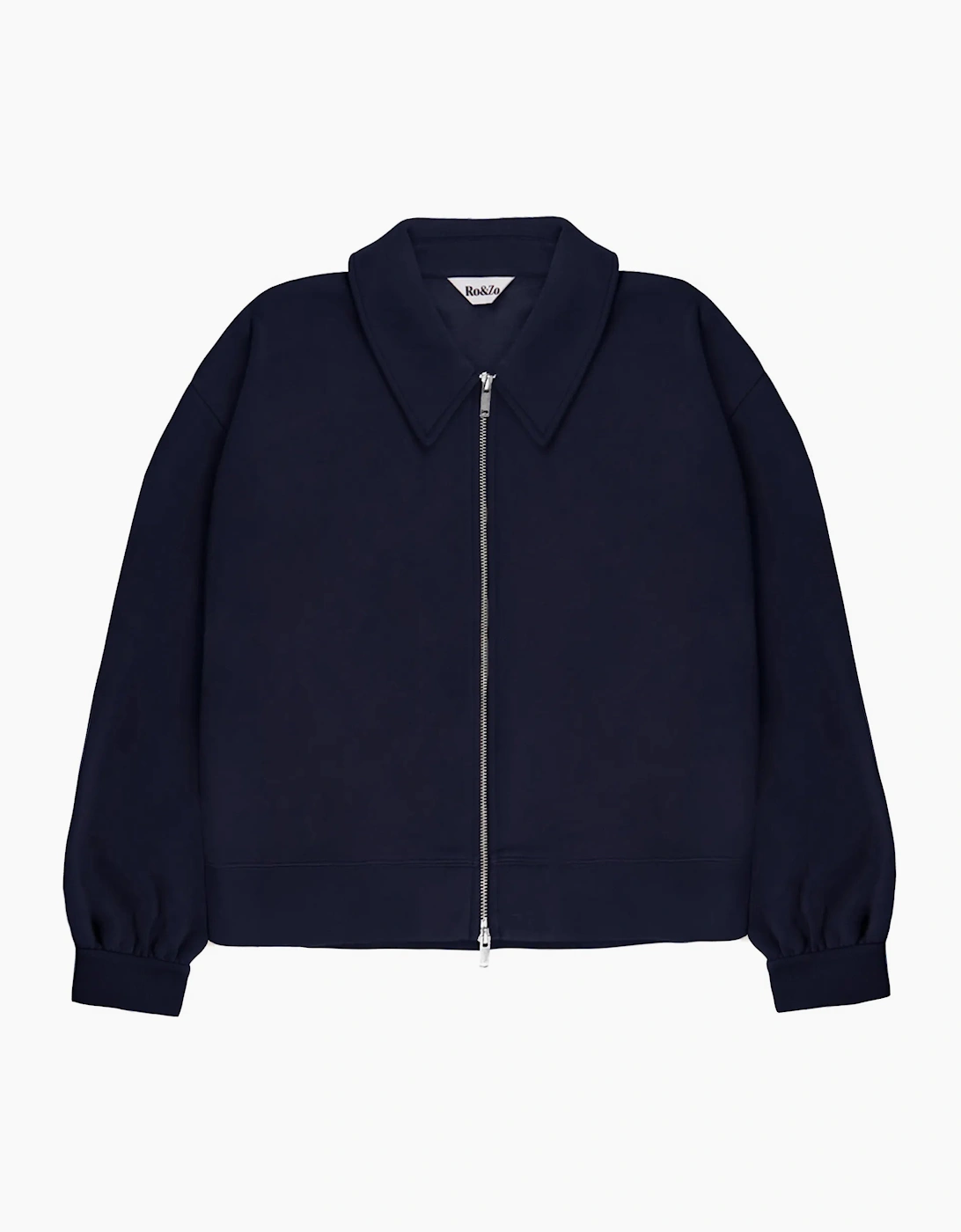 Navy Sweatshirt Bomber Jacket, 7 of 6