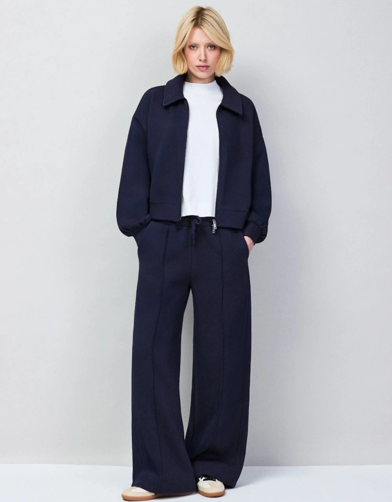 Navy Wide Leg Sweatpants