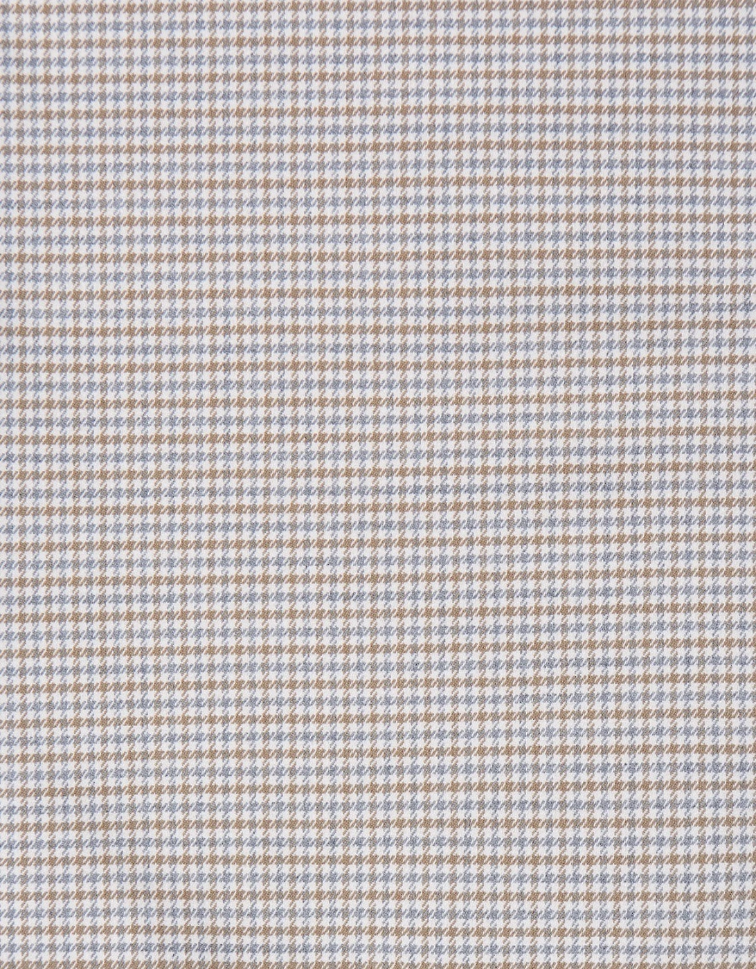 Neutral Check Flare Trousers