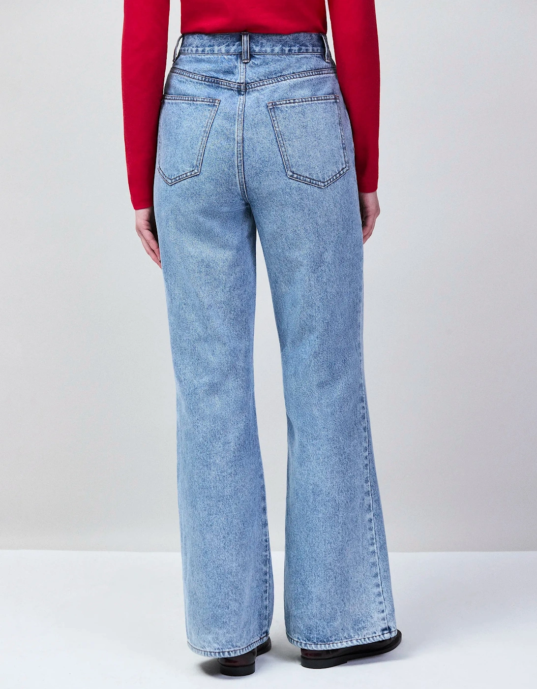 Petite Blue Denim Bootcut Jeans