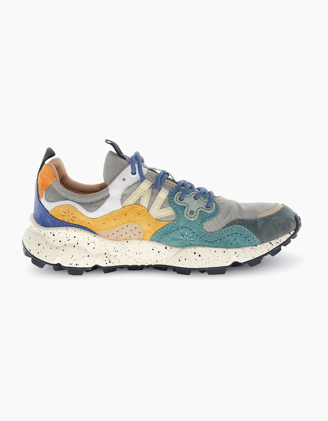 Flower Mountain Men's Grey Petrol Zucca Yamano 3 Trainers  11 Eu Size 45