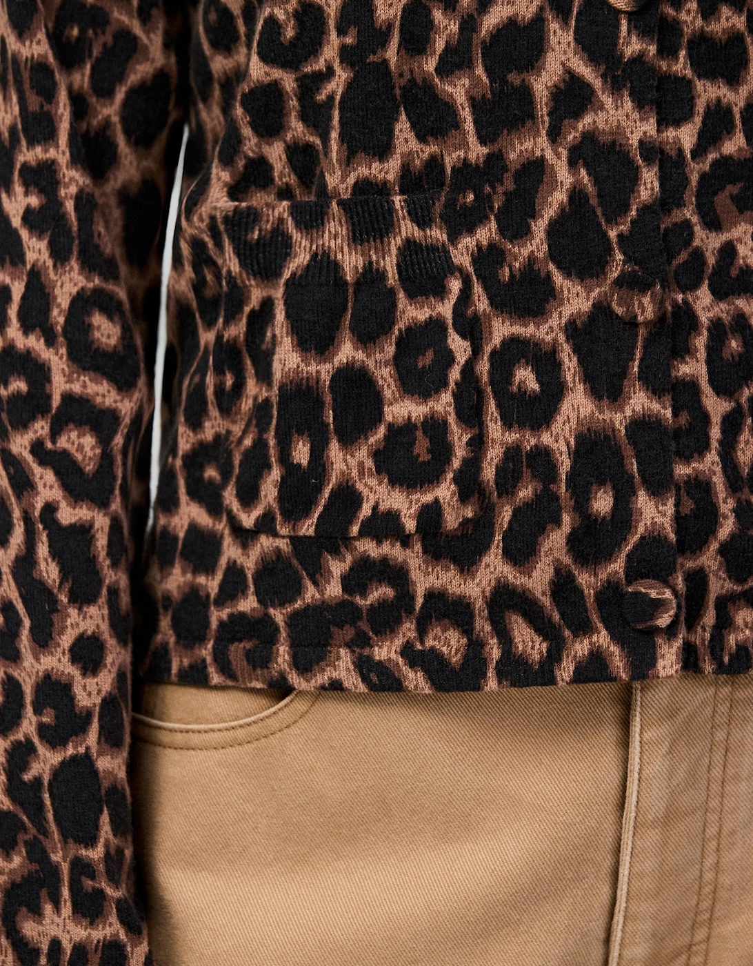 Leopard-Print Cotton And Cashmere-Blend Cardigan
