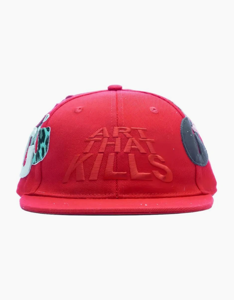 ATK G Patch Fitted Cap in Red