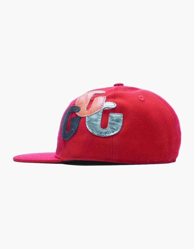 ATK G Patch Fitted Cap in Red