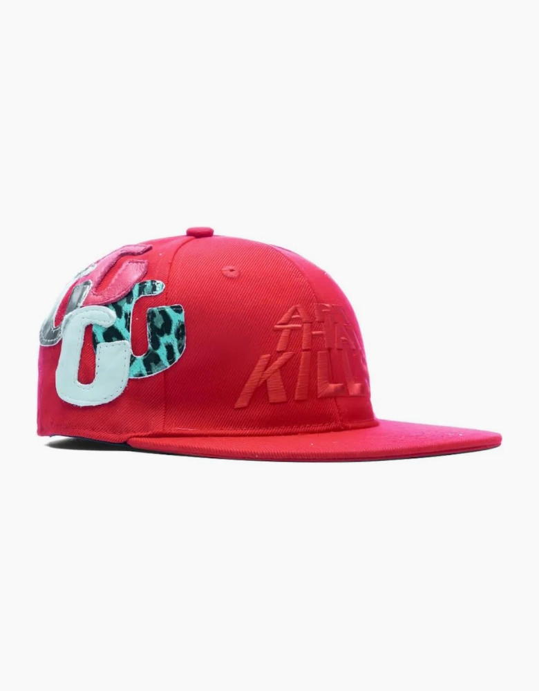 ATK G Patch Fitted Cap in Red