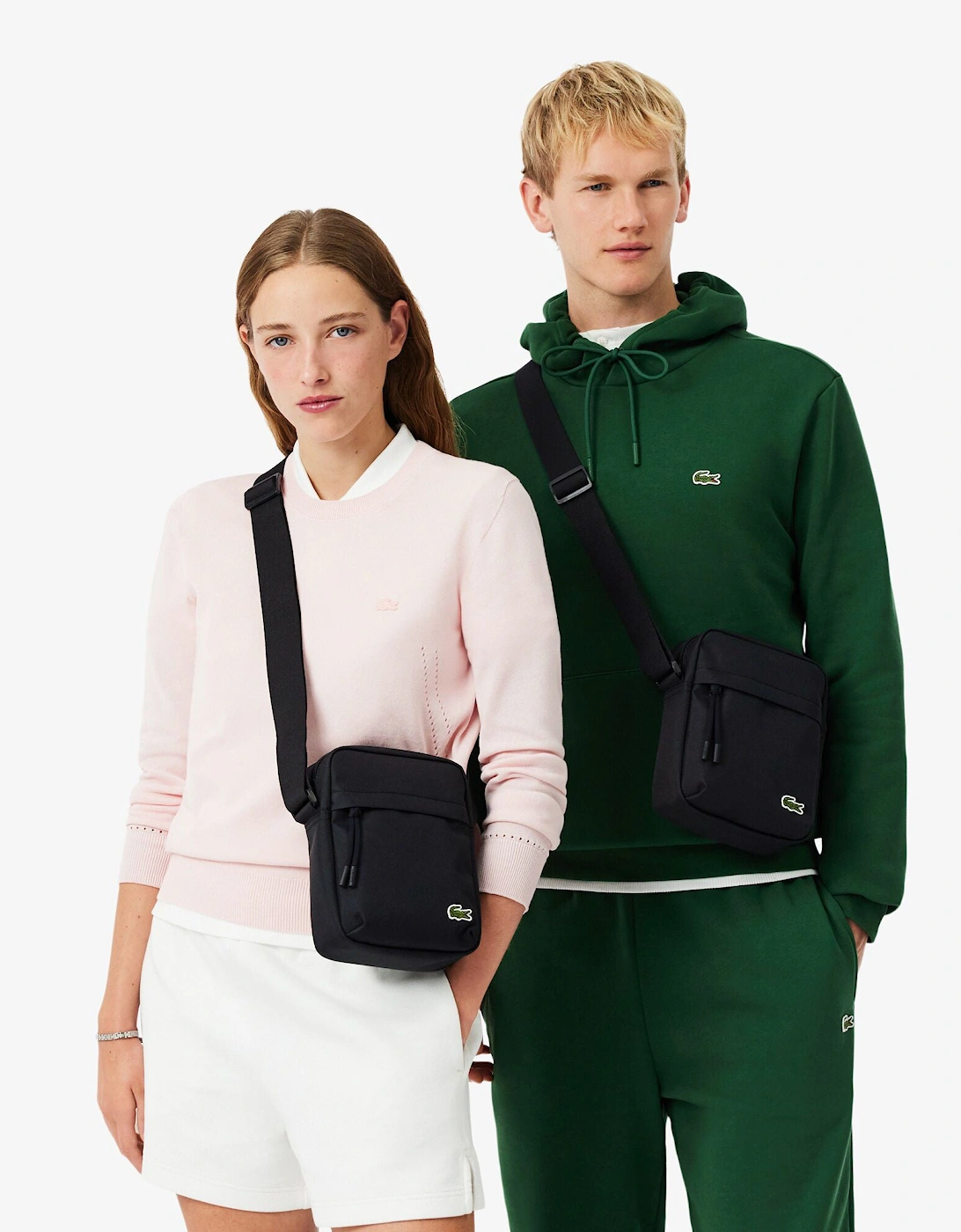 Lacoste Men's Black/Black Neocroc Unisex Crossover Bag - Size: One Size