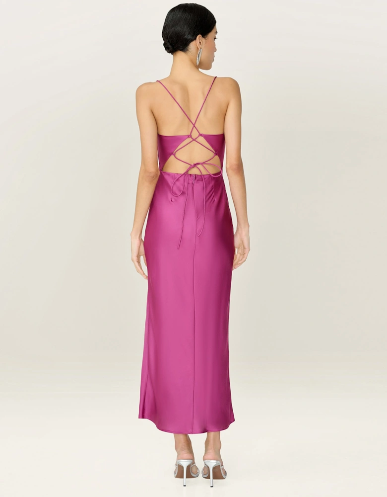 Riviera Dress in Magenta