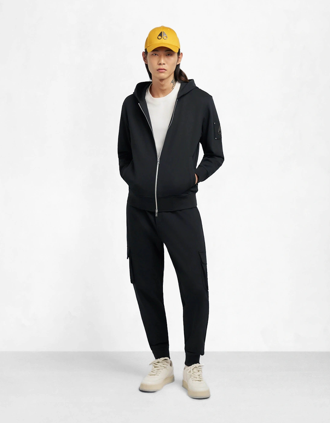 Hartsfield Mens Zip Up Hoodie - Black 292