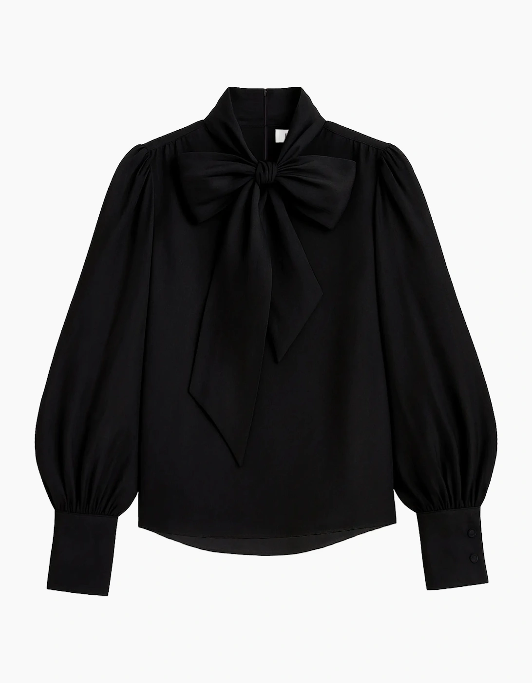 Black Bow Detail Blouse
